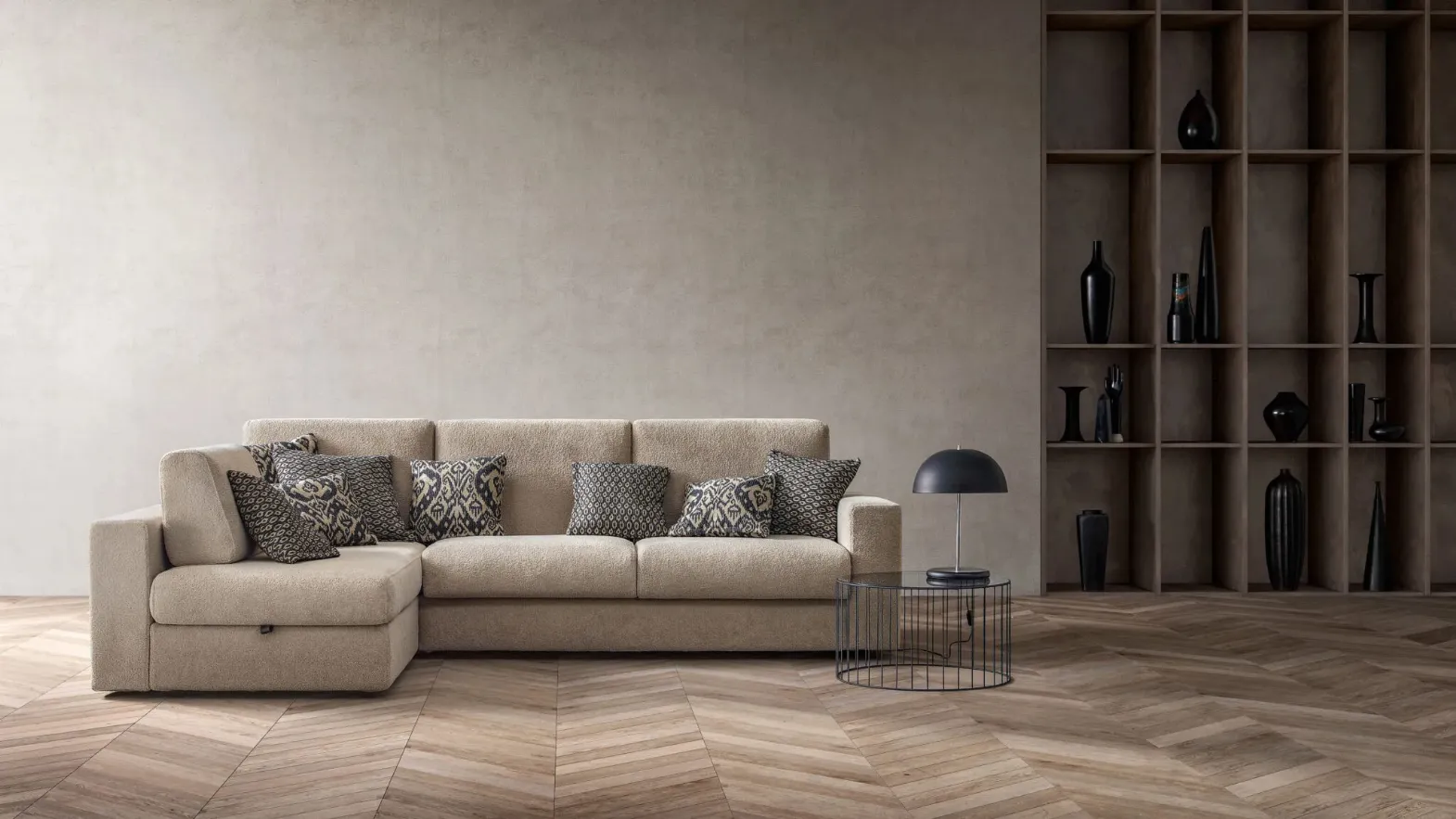 Sofa Bed with Peninsula Cliff by Samoa