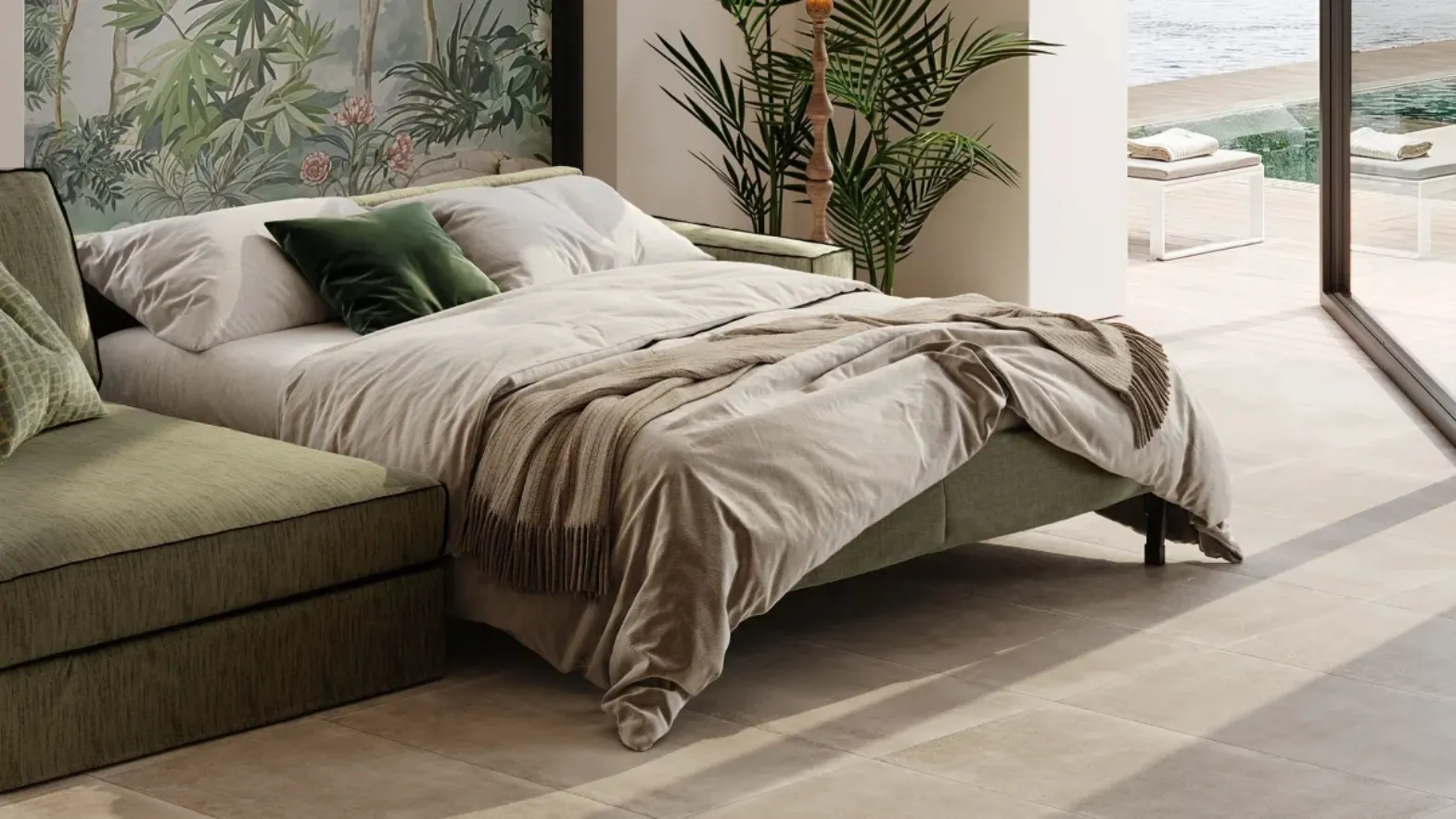Morgan Shabby Sofa Bed by Family Bedding