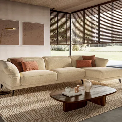 Sofa with chaise longue Sky by Le Comfort