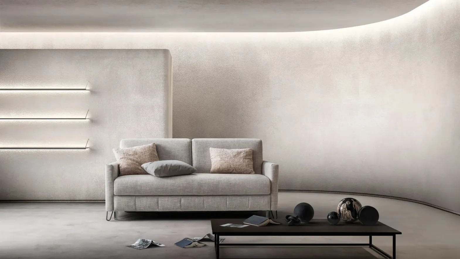 Linear Zoom sofa bed by Samoa.