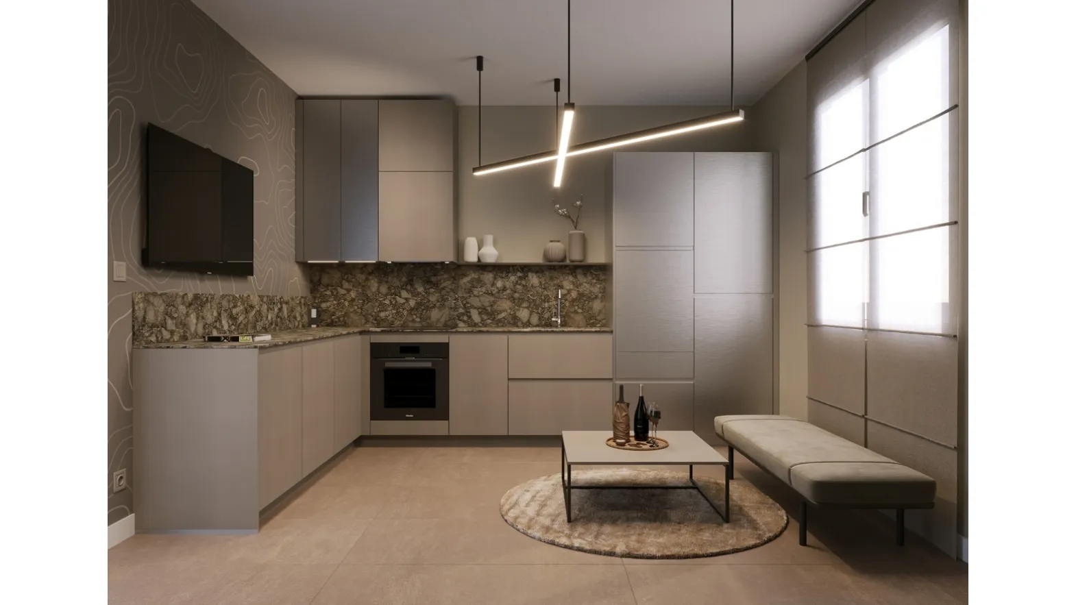 Modern Corner Kitchen by Life Cucine