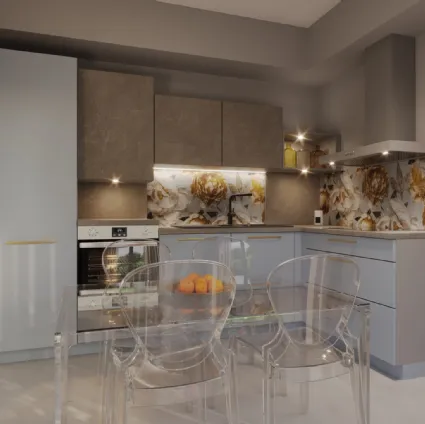 Sky Modern Corner Kitchen by Life Cucine