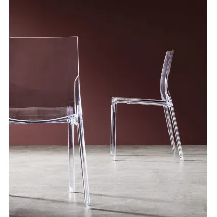 Polycarbonate chair Ariel by Maronese