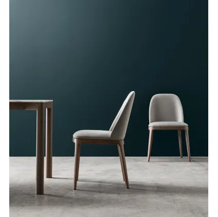 Karol upholstered fabric chair by Maronese.