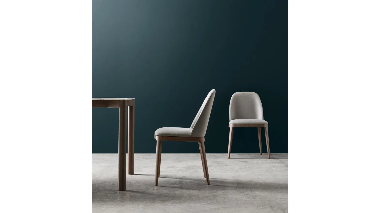 Karol upholstered fabric chair by Maronese.