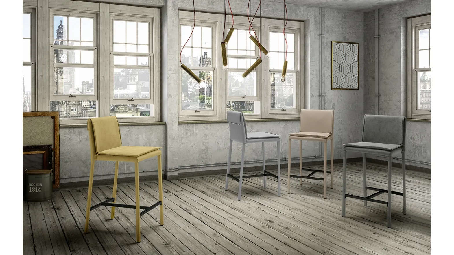 Kilt/C Stool by Atelier di Zamagna