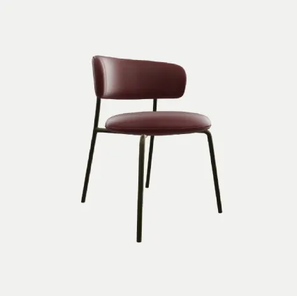Macaron Leather Chair by Zamagna