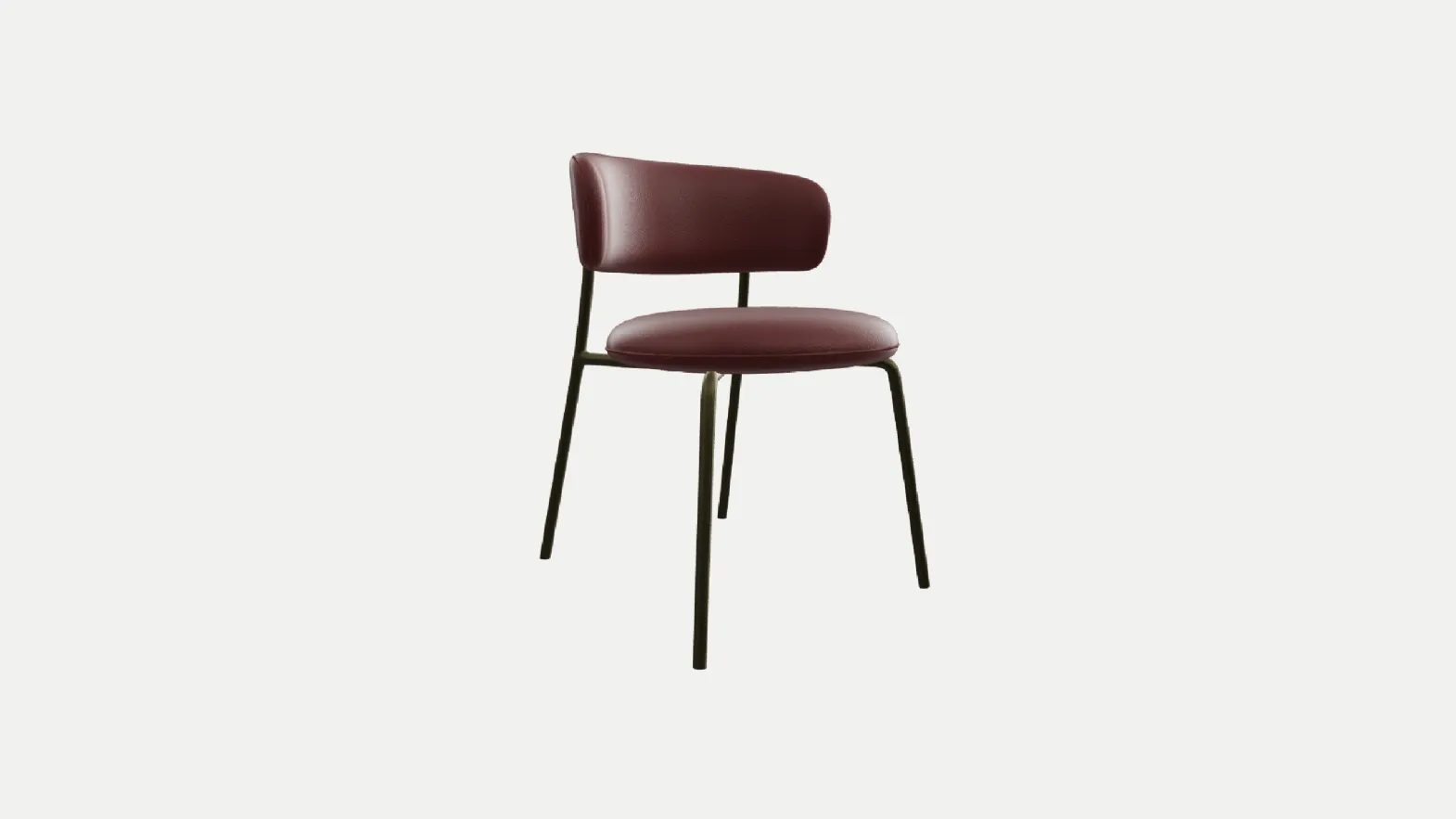 Macaron Leather Chair by Zamagna