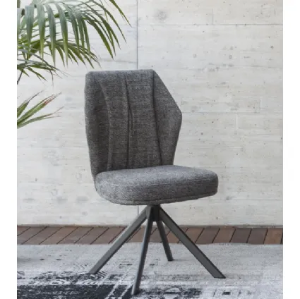 Mirabel chair in padded fabric by Altacom