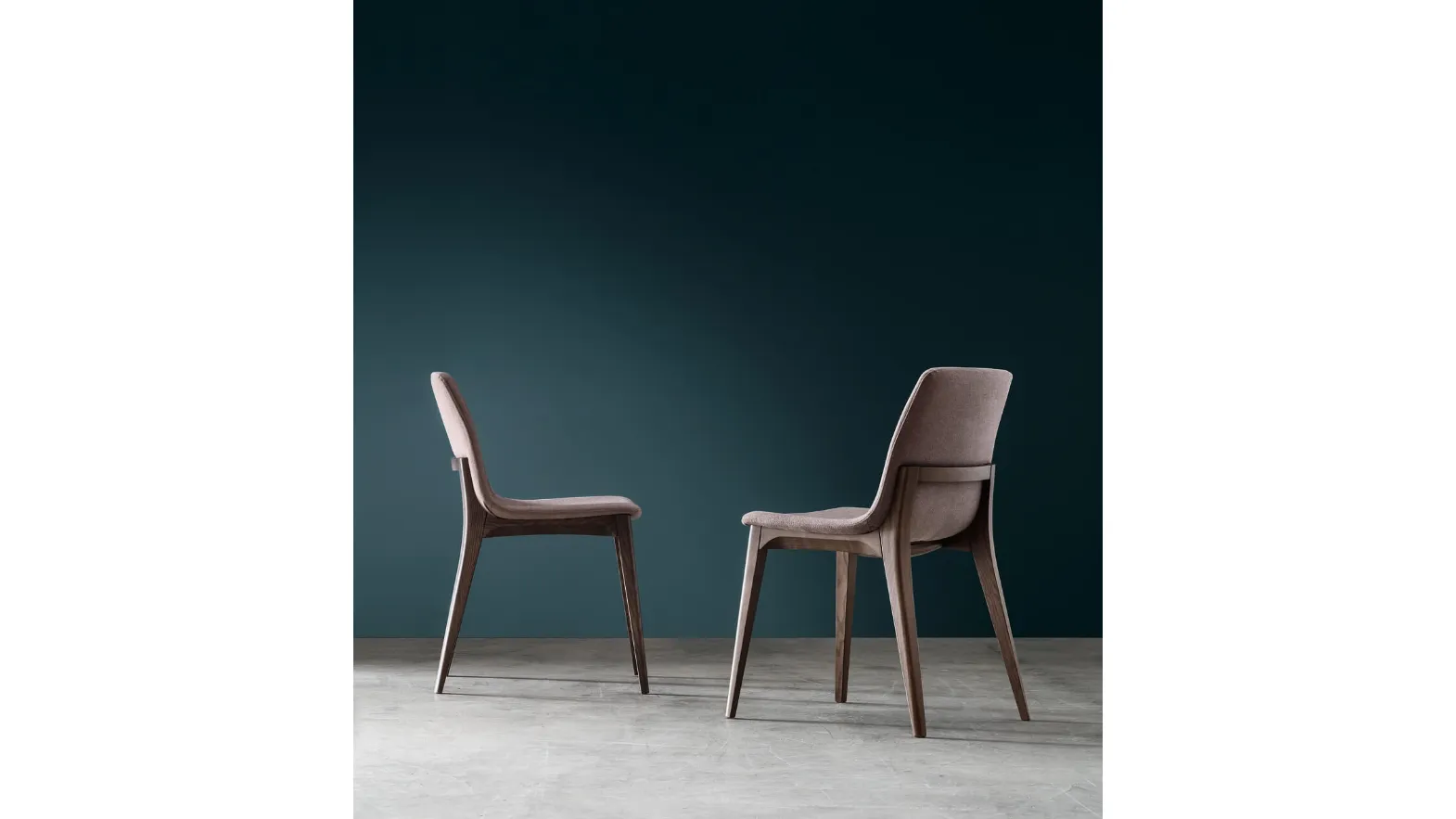 Opera chair in fabric and ash wood by Maronese.