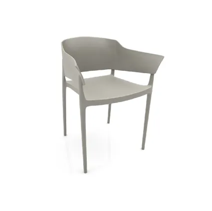 Shaggy polypropylene chair by Zamagna
