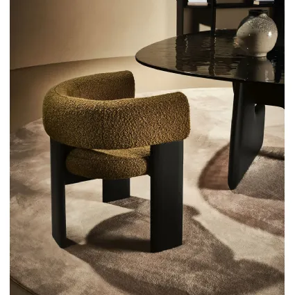 Trine Armchair in upholstered fabric by Nature Design