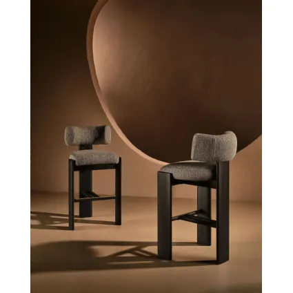 Trine Stool in upholstered fabric by Nature Design