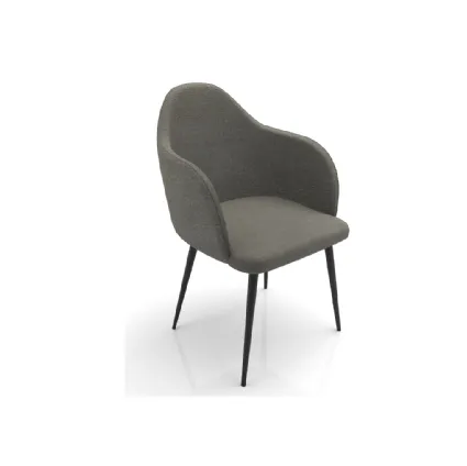 Virgo/B fabric chair by Zamagna