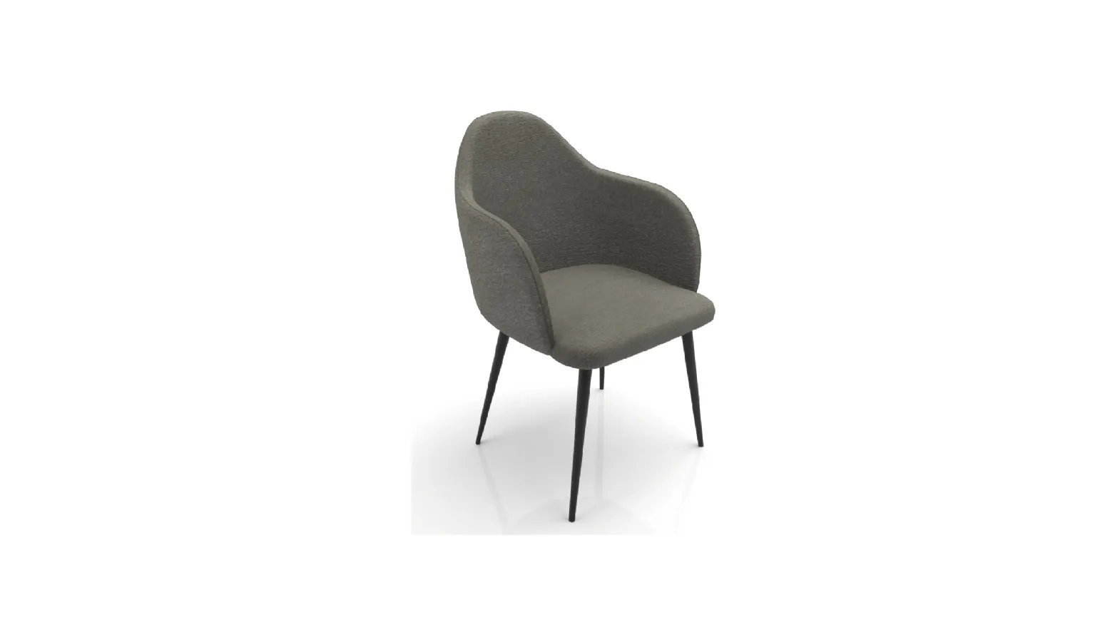 Virgo/B fabric chair by Zamagna