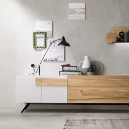 Sideboard Scuderia 01 in wood and lacquered by Maron