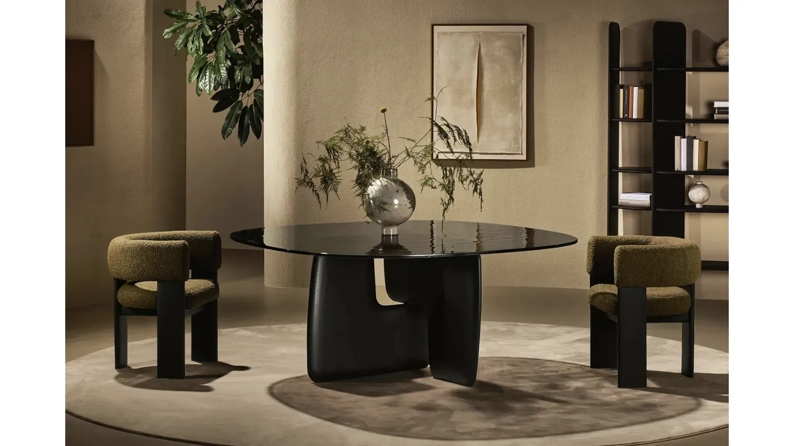 Balance Glass Table by Nature Design