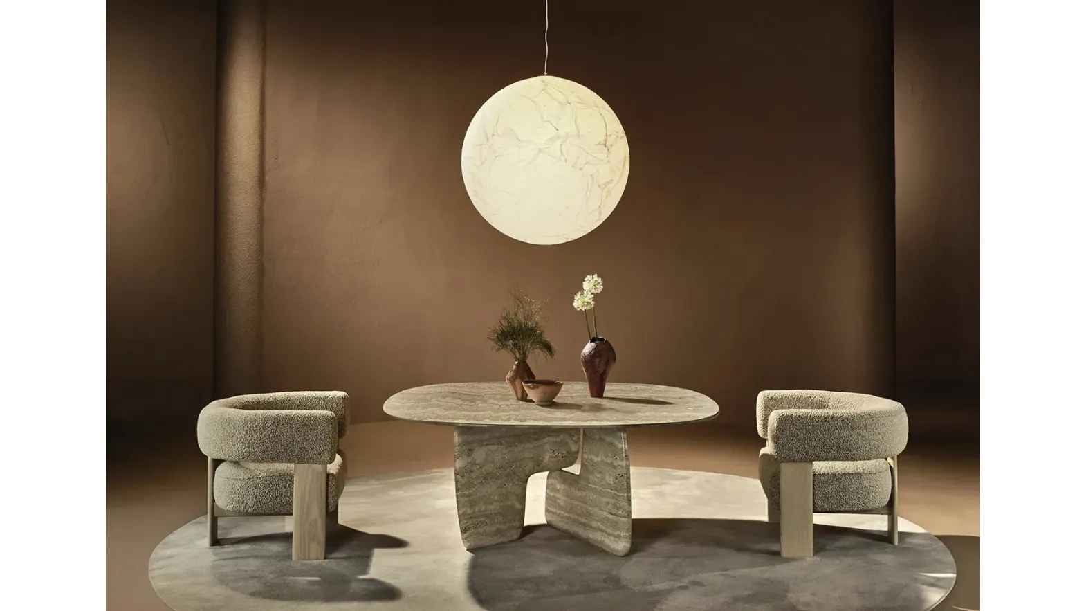 Balance Lounge marble table by Nature Design