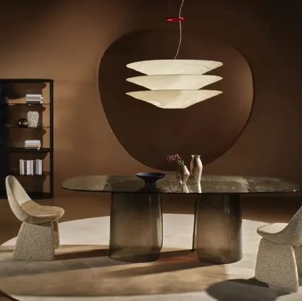 Cinnamon glass table by Nature Design