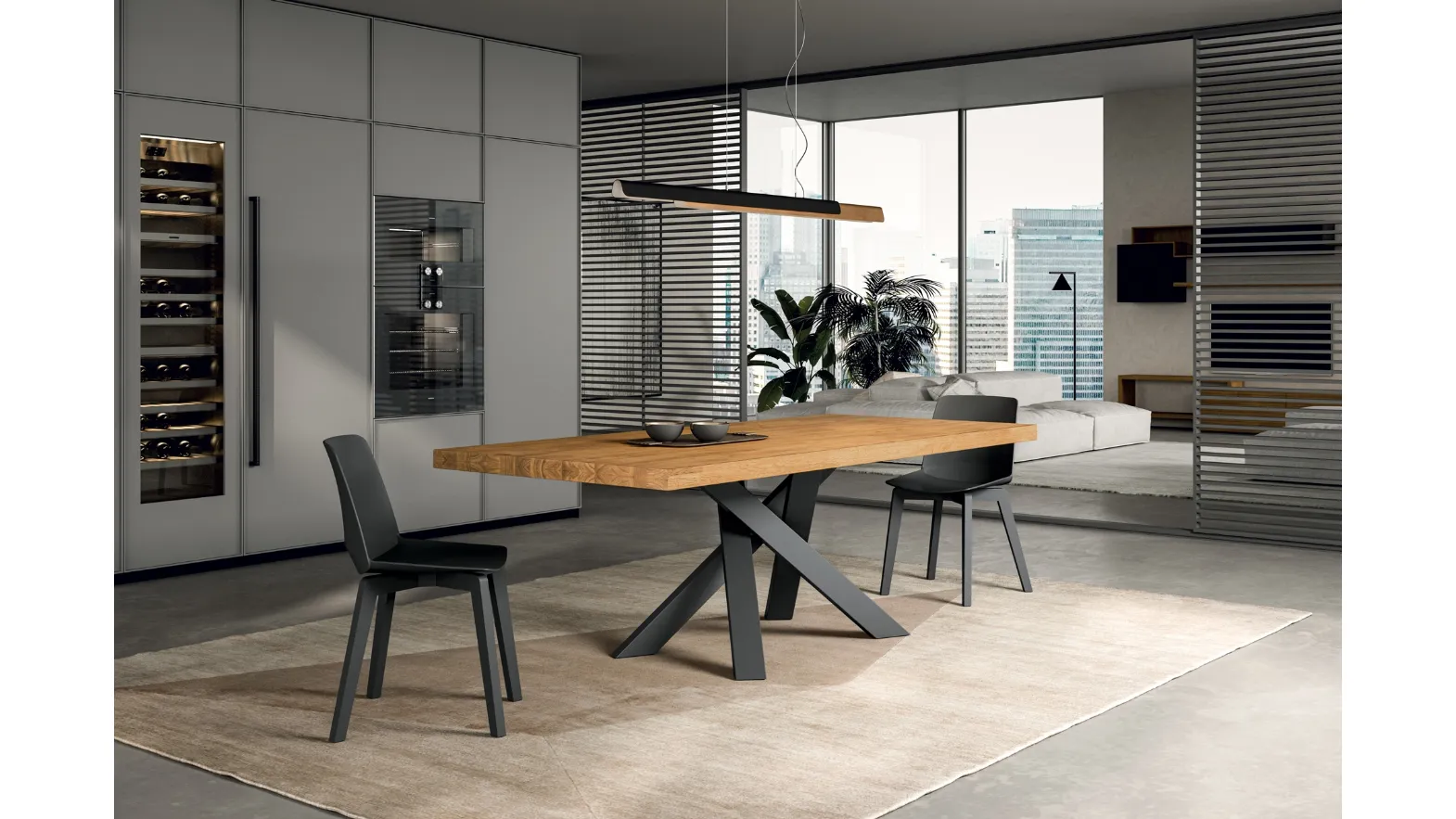 Foxi wooden table by FGF Mobili