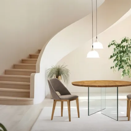 Round Ghost Table by FGF Mobili