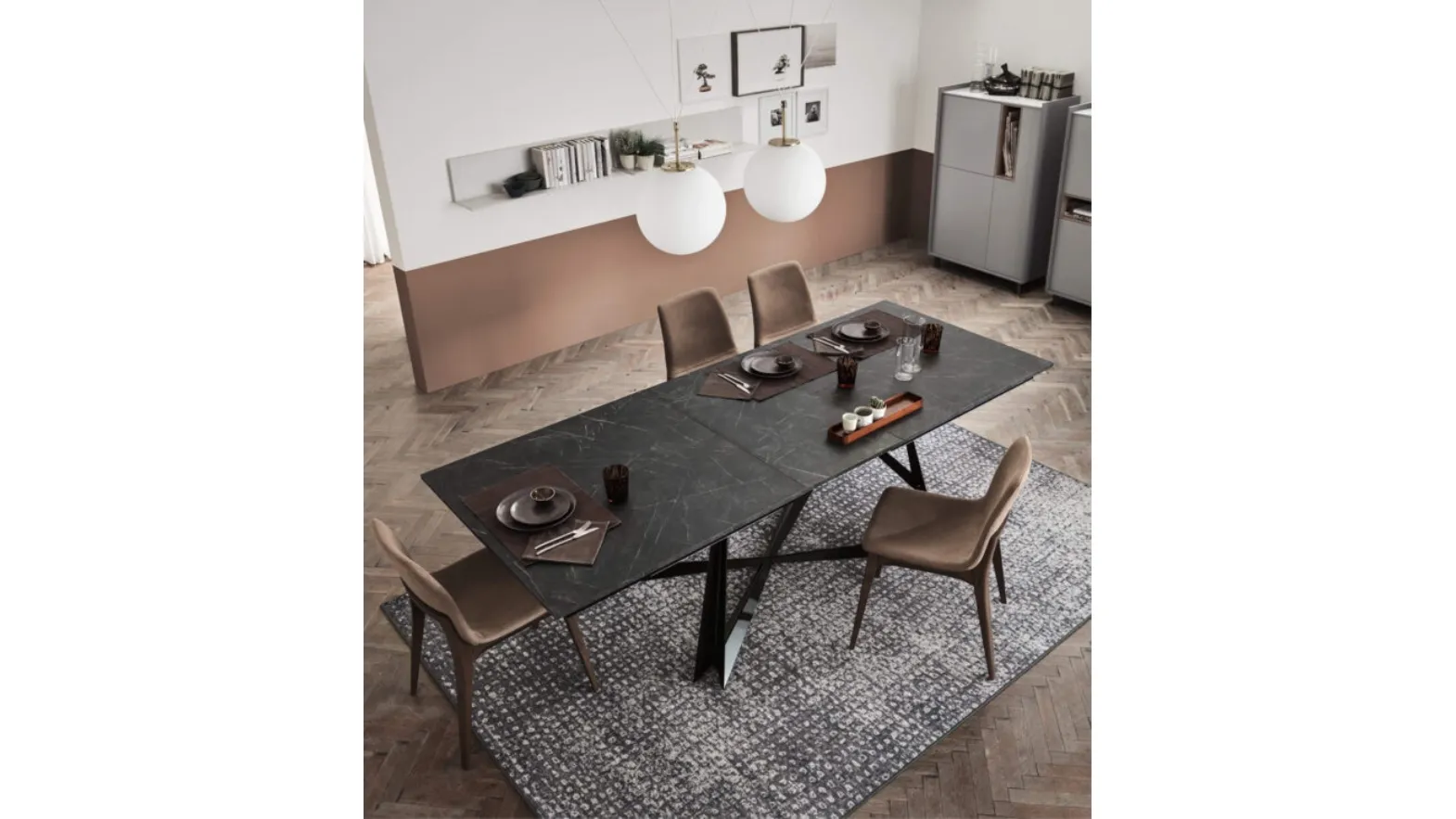 Maronese Poker extending table.