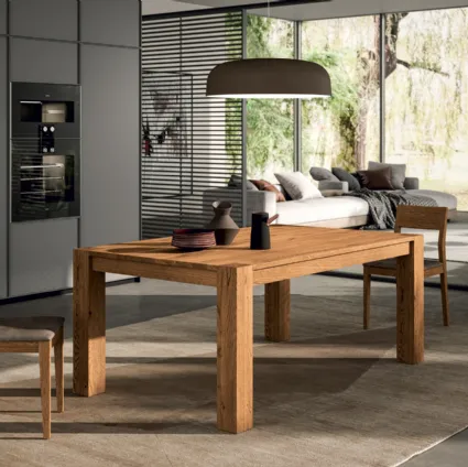 Square extendable table by FGF Mobili