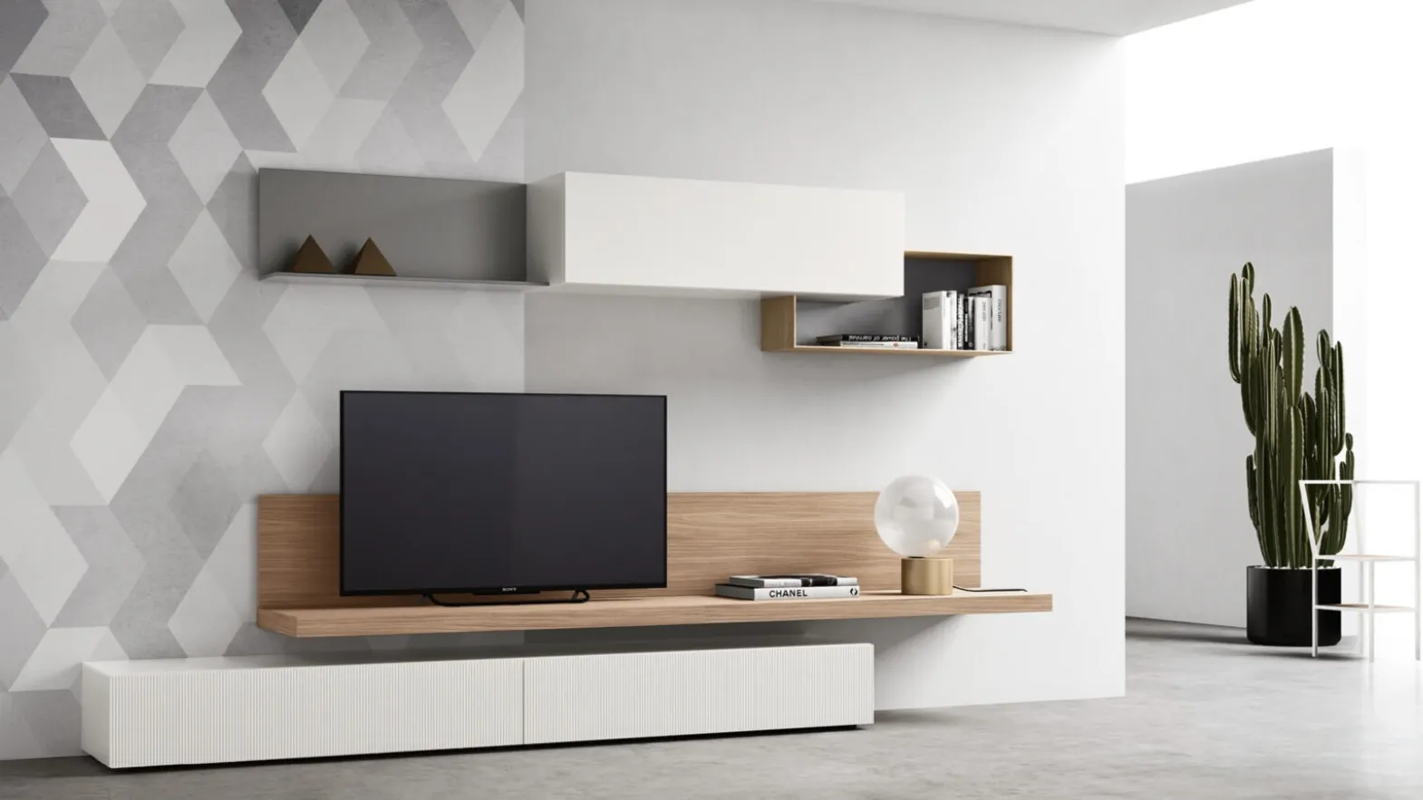 Floor-standing TV mobile SM2350 by Maronese.