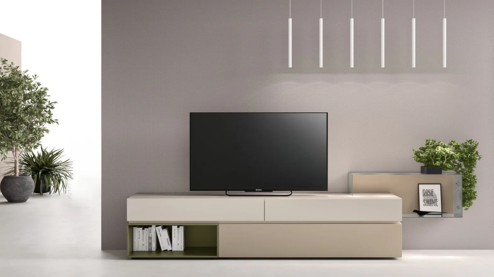 Floor TV stand SM2356 by Maronese.