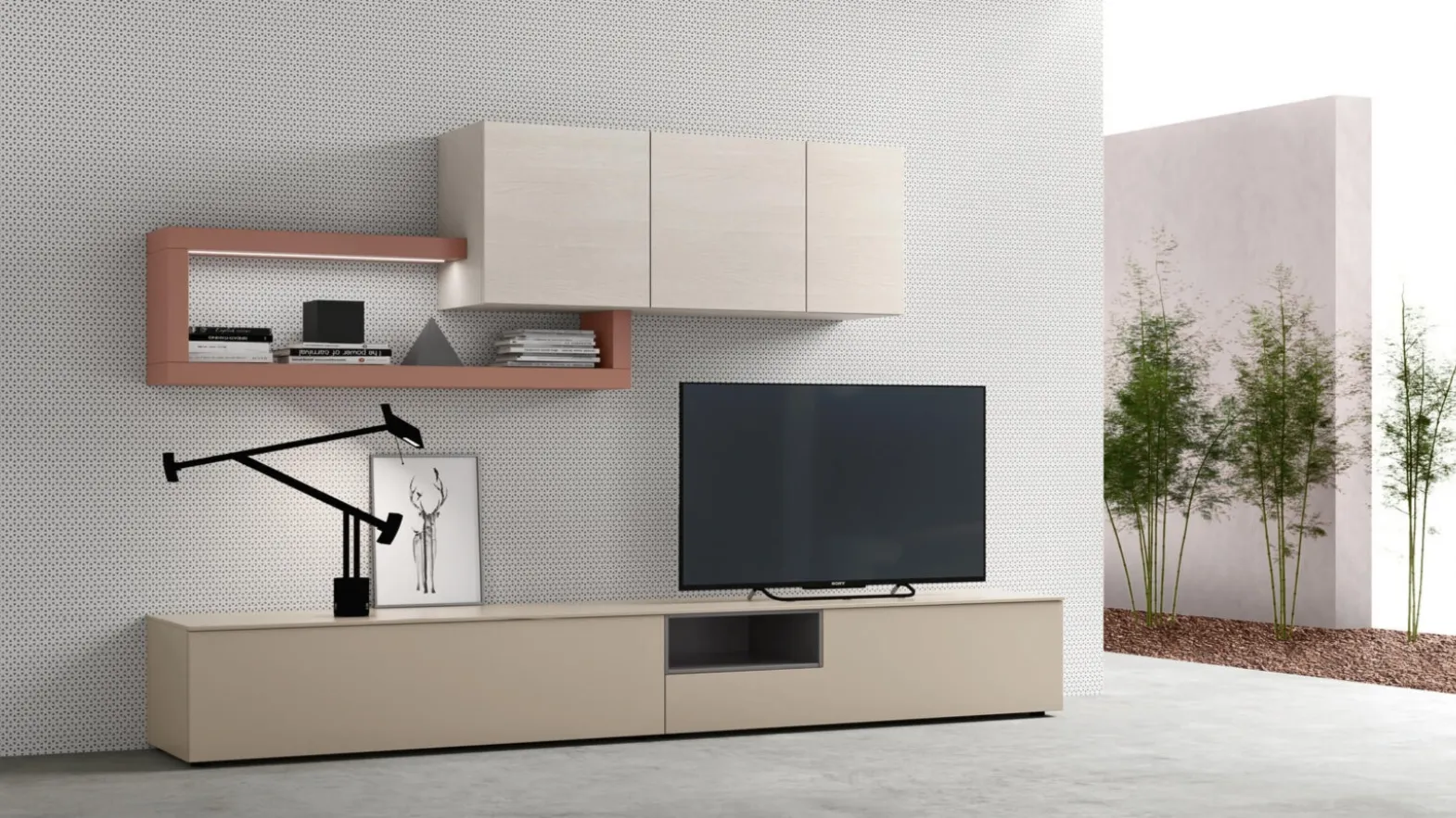 Floor standing TV stand sm2360 by Maronese.