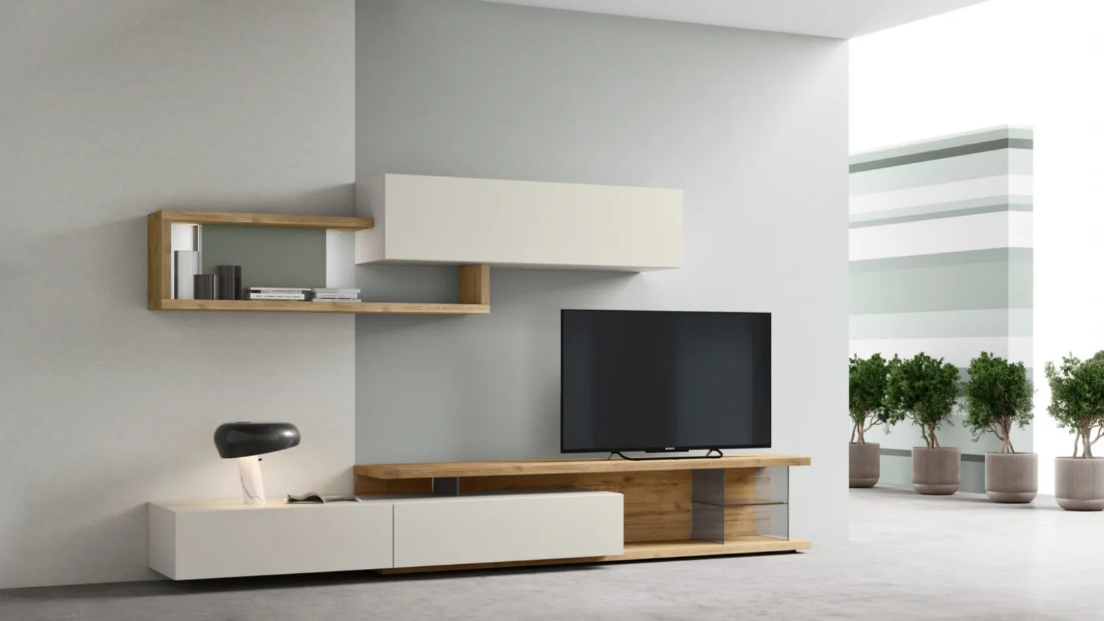 Floor-standing TV stand SM2375 by Maronese