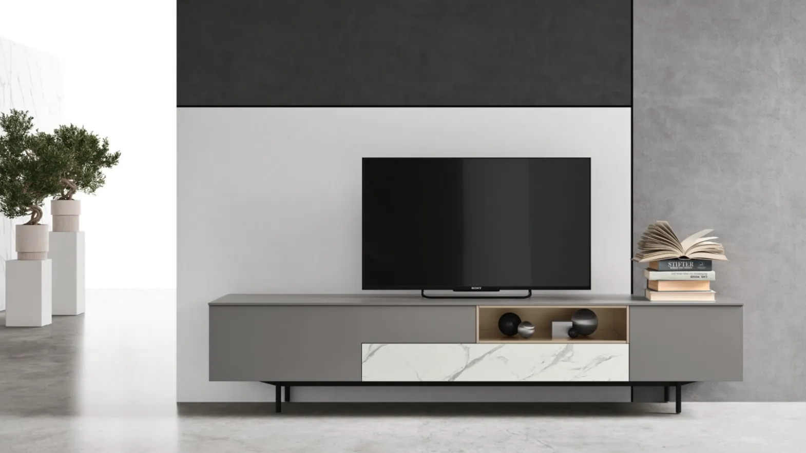 Maronese's Mobile TV stand with legs sm 2365
