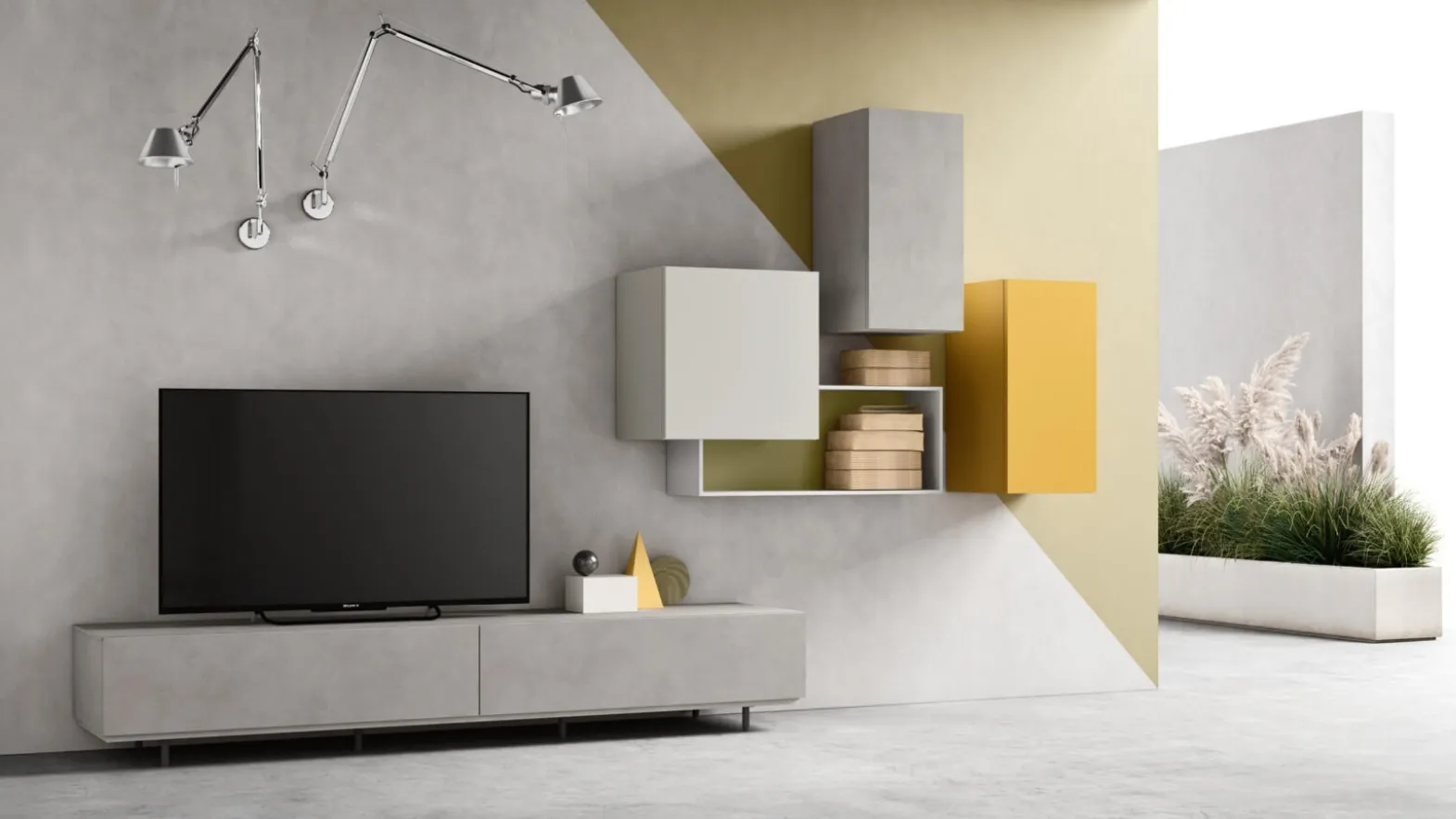 TV stand with legs 2370 by Maronese