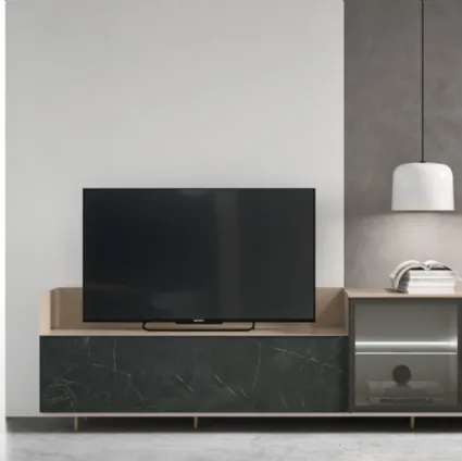 Mobile TV stand with legs SM2364 by Maronese