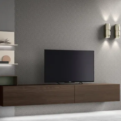 Wall-mounted TV stand SM2358 by Maronese.
