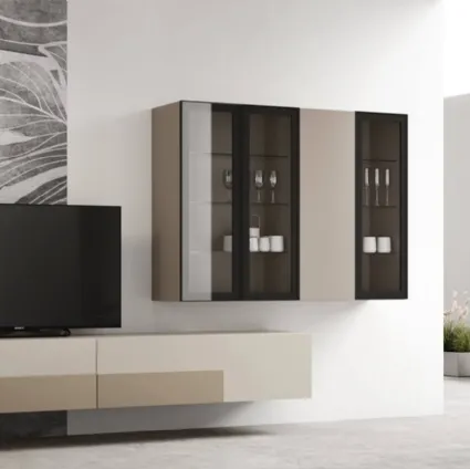 Wall-mounted tv cabinet sm2376 by Maronese.