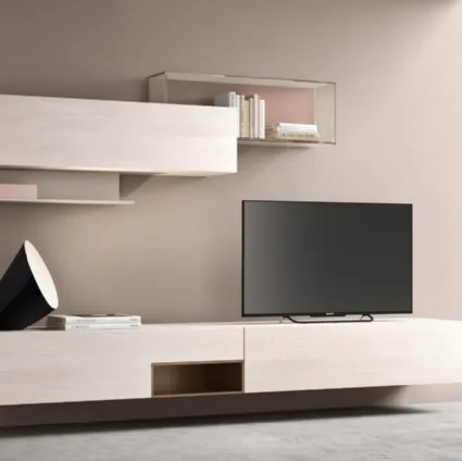 Wall-mounted TV stand SM2377 by Maronese.