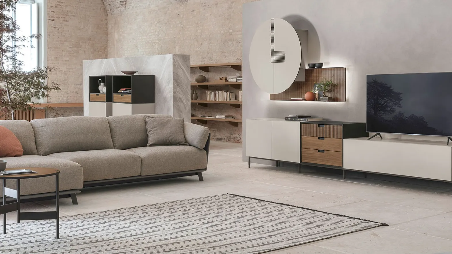 Mobile TV stand TIME-UNIT-TI-101 by Tomasella