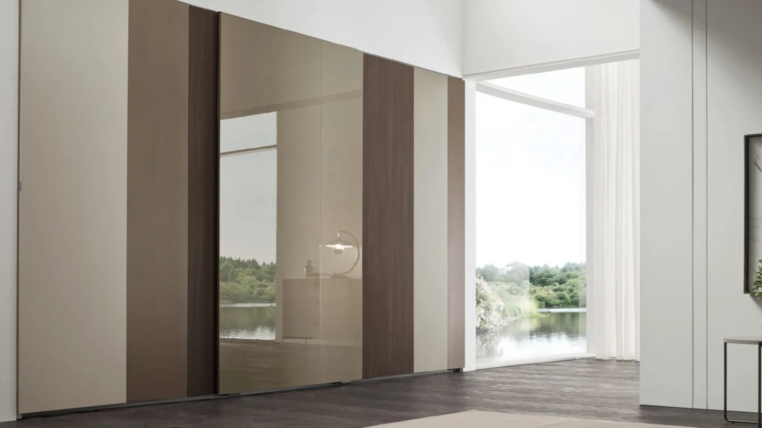 Wardrobe with sliding door Colour by Maronese