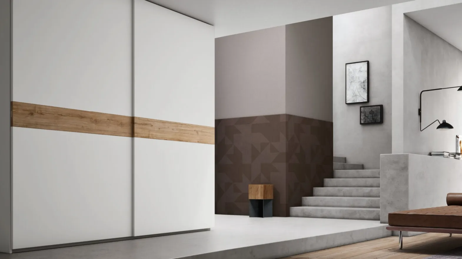 Dolly sliding door wardrobe by Maronese.