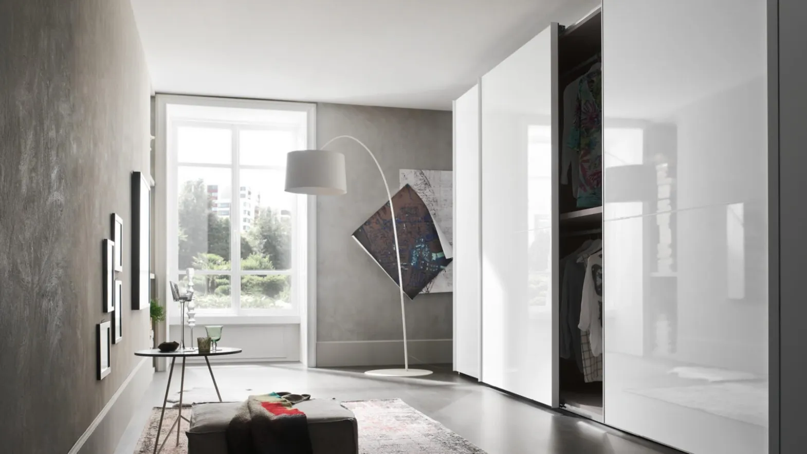 Wardrobe with sliding door Dual by Maronese