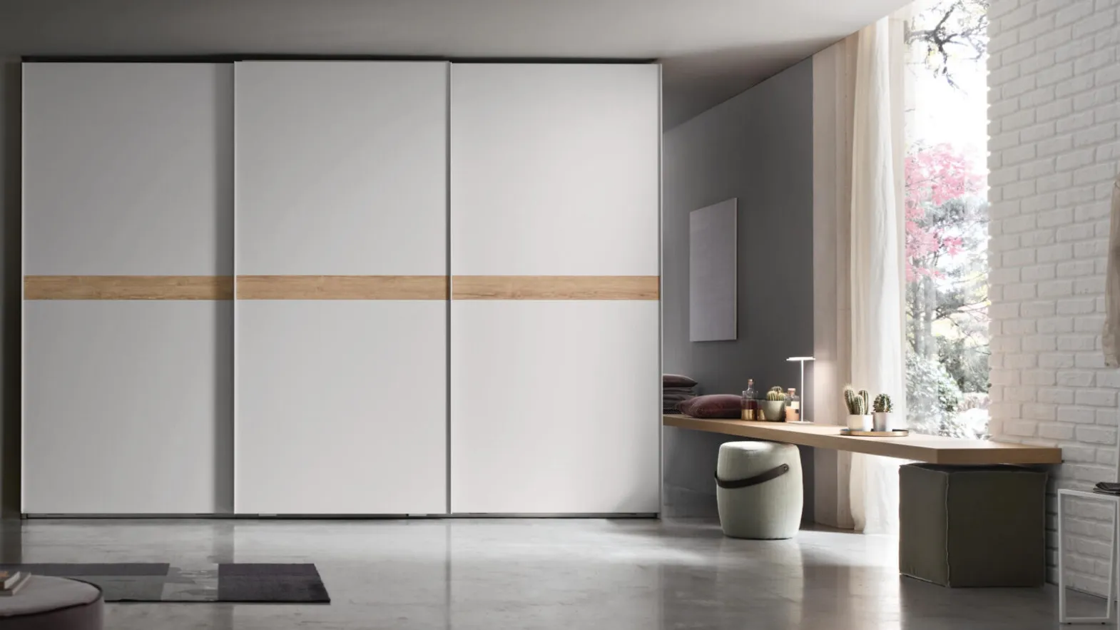 Wardrobe with sliding door Fast by Maronese.