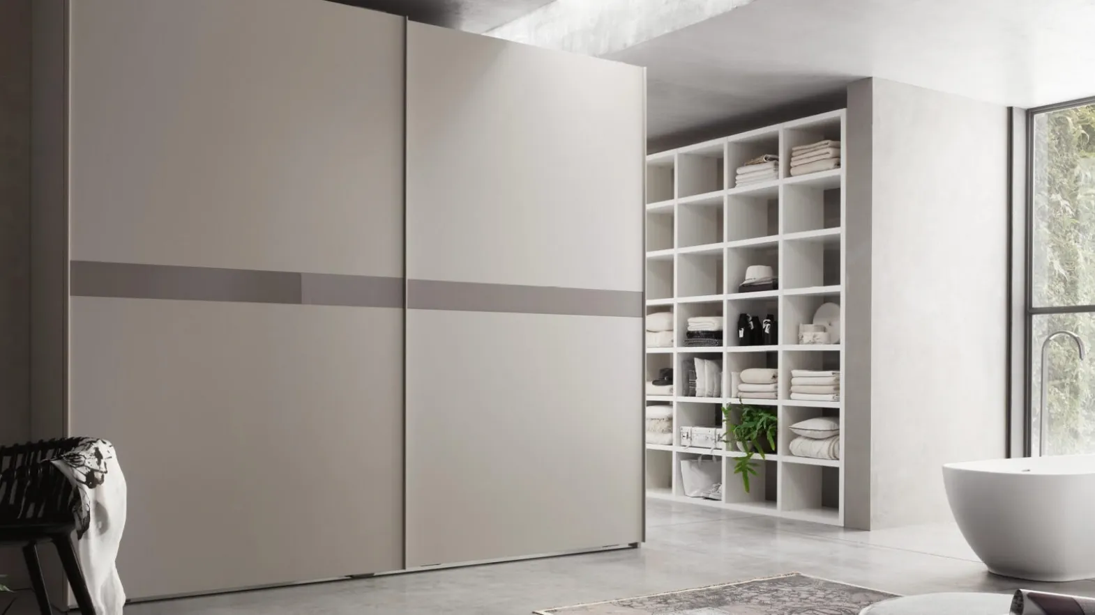 Wardrobe with sliding door Fast by Maronese