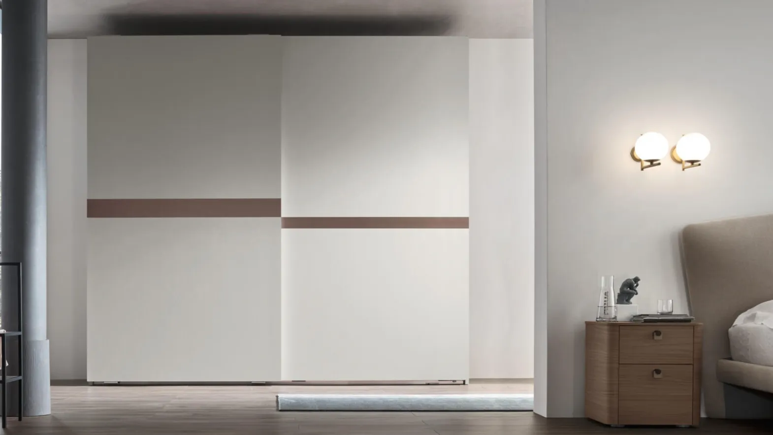 Wardrobe with sliding door Furious by Maronese.