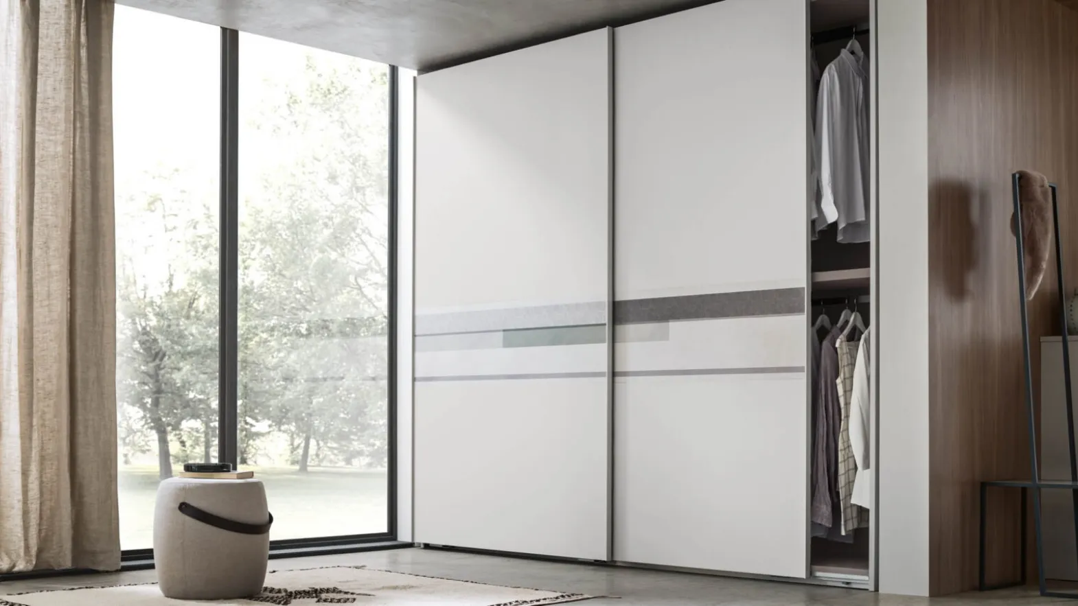 Wardrobe with sliding door Next by Maronese