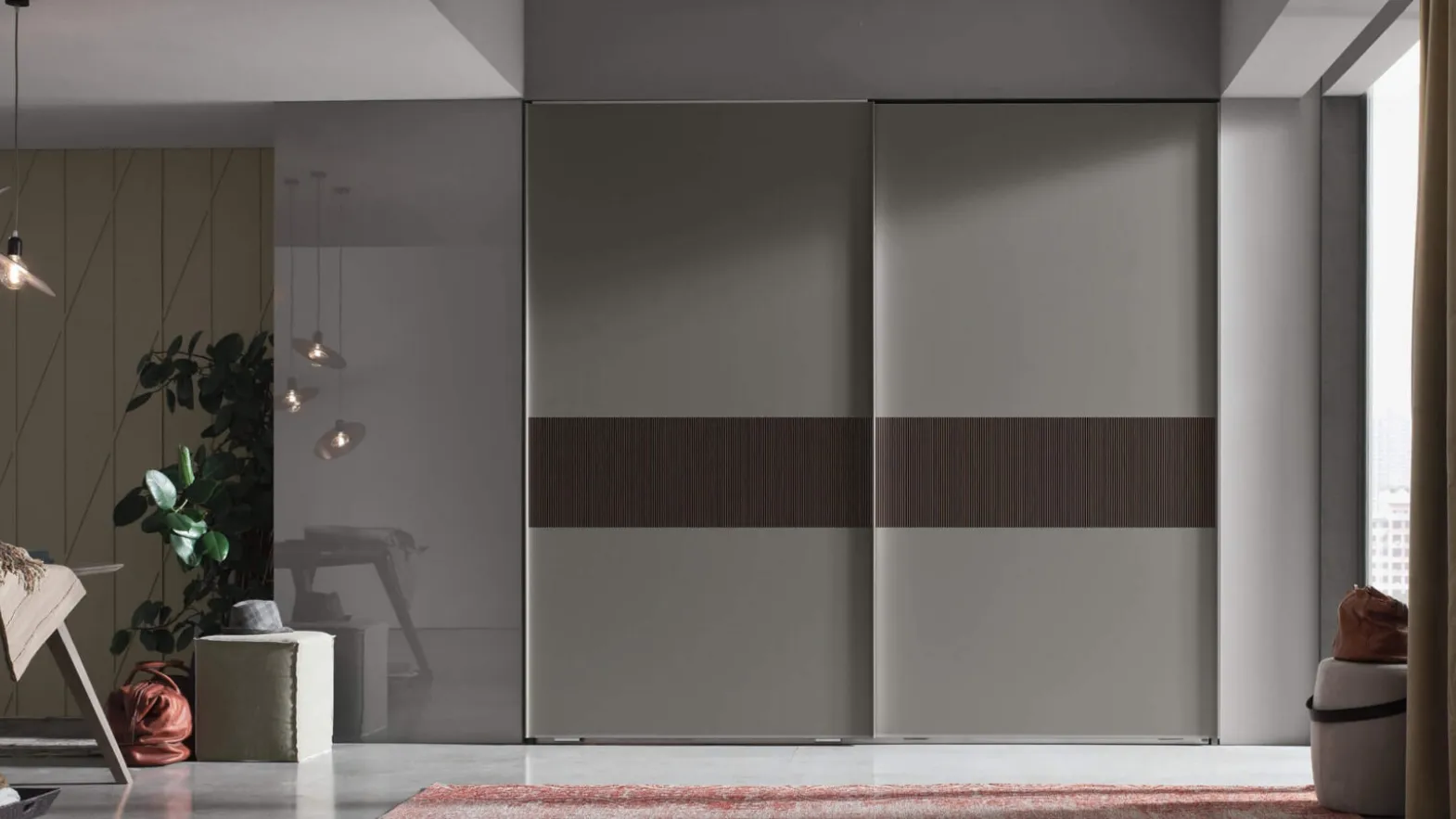 Wardrobe with sliding door Next by Maronese.