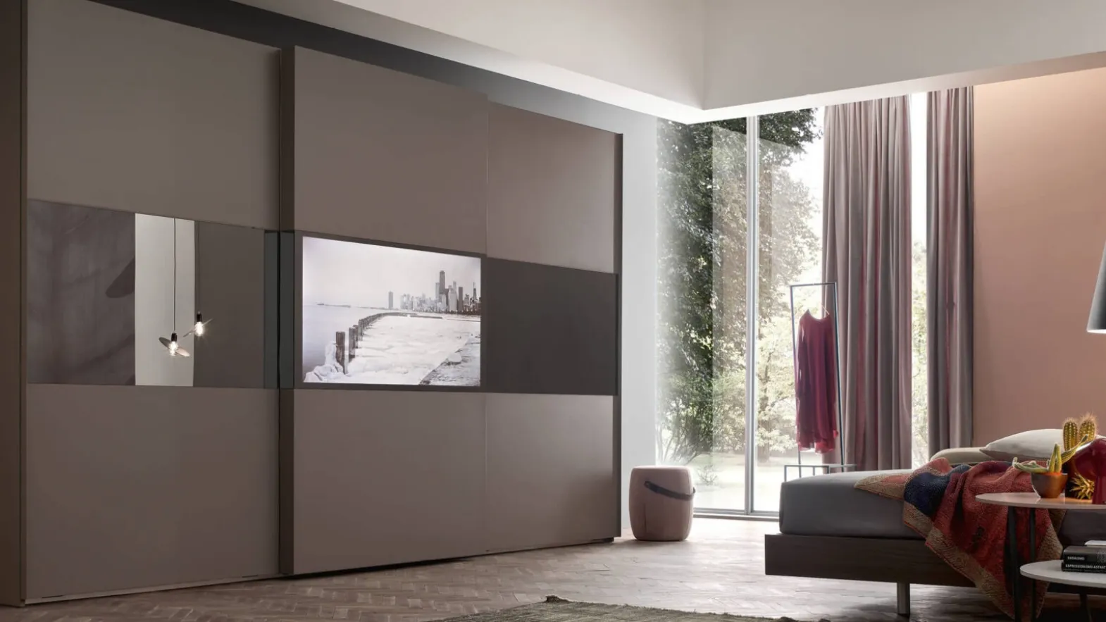 Wardrobe with TV Planblog3 by Maronese