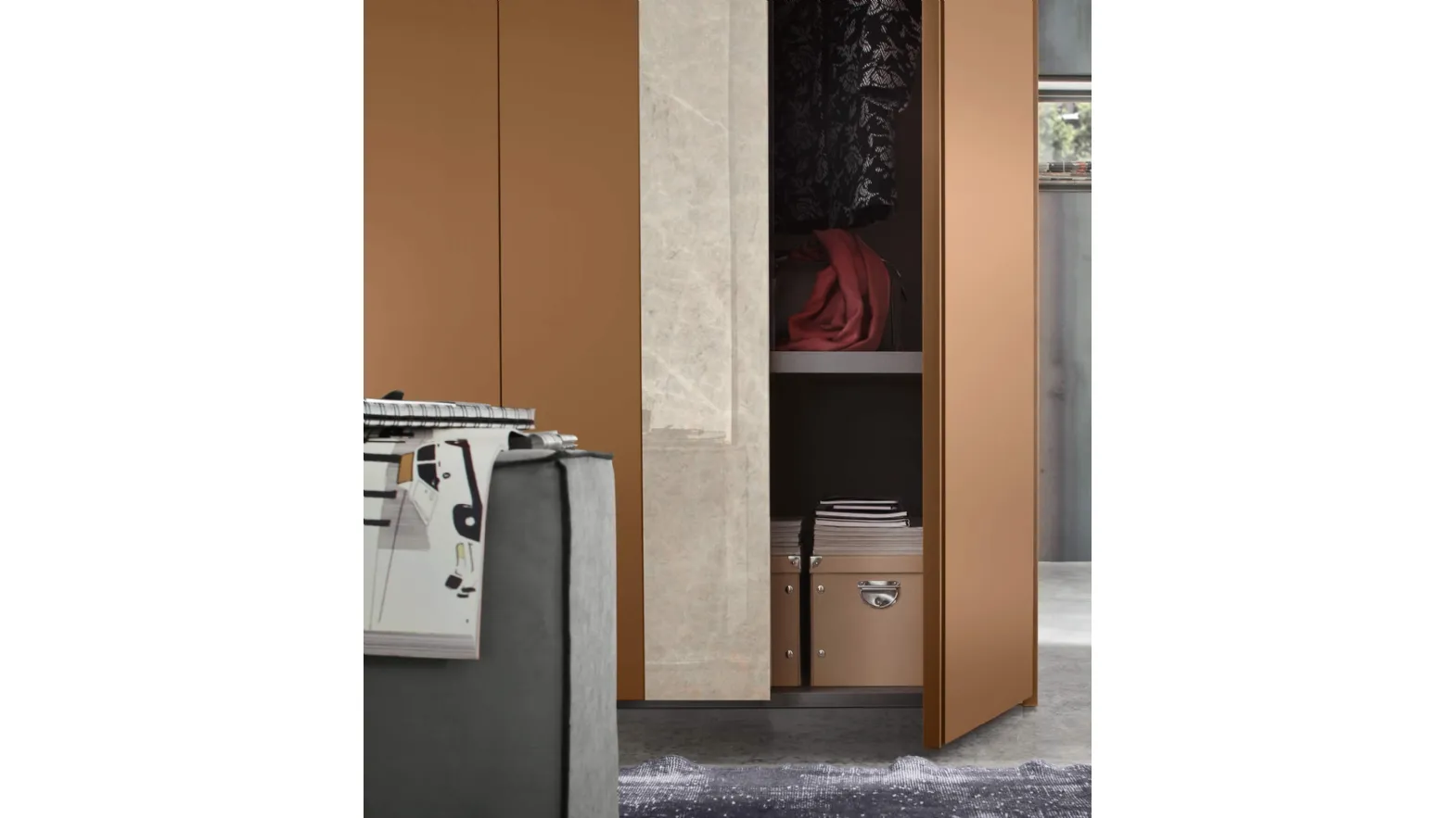 Wardrobe with swing door Step Decor by Maronese