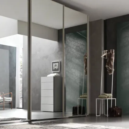 Wardrobe with sliding door Wall Frame by Maronese.