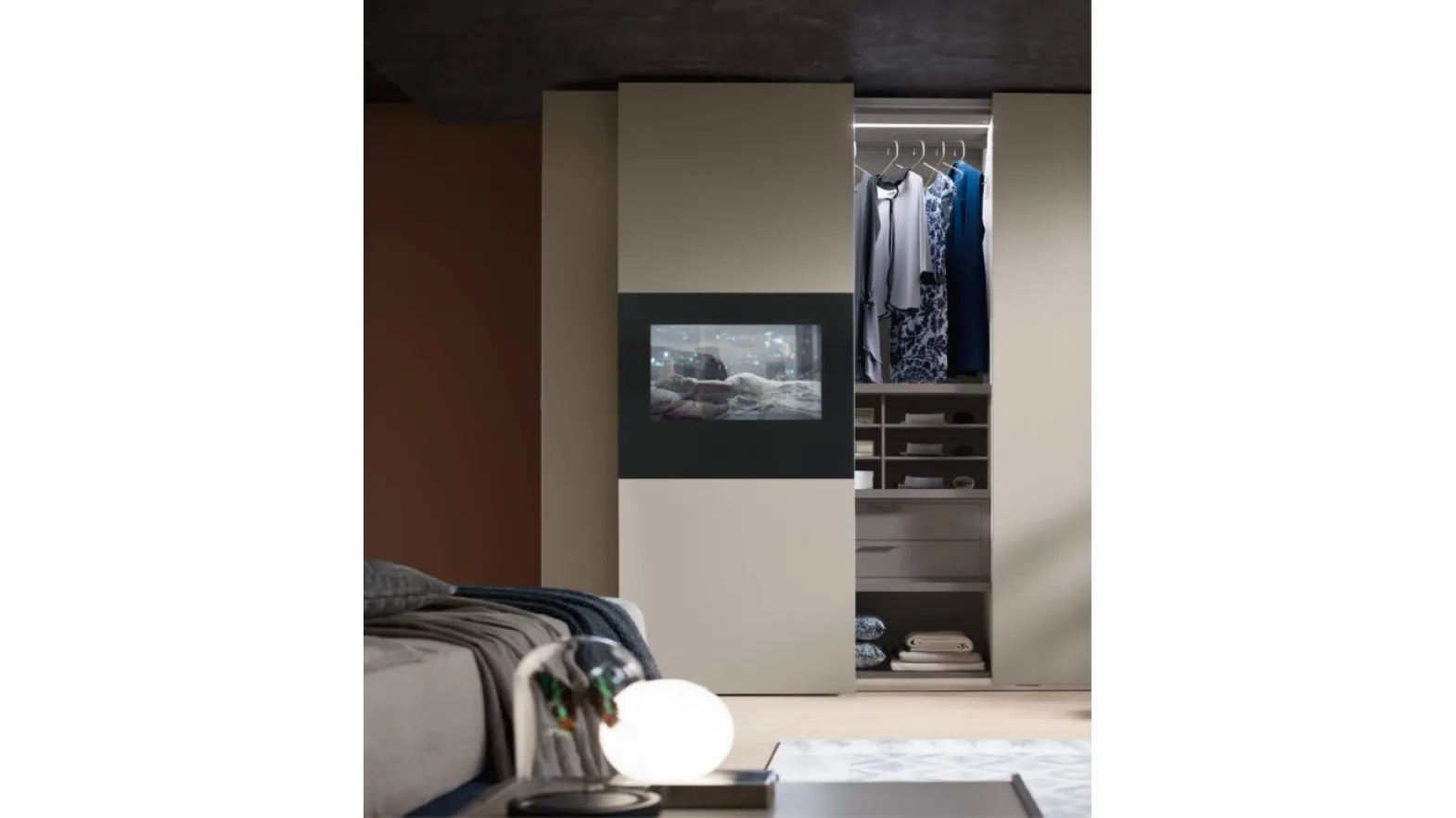 Wardrobe with TV Wallblog3 by Maronese